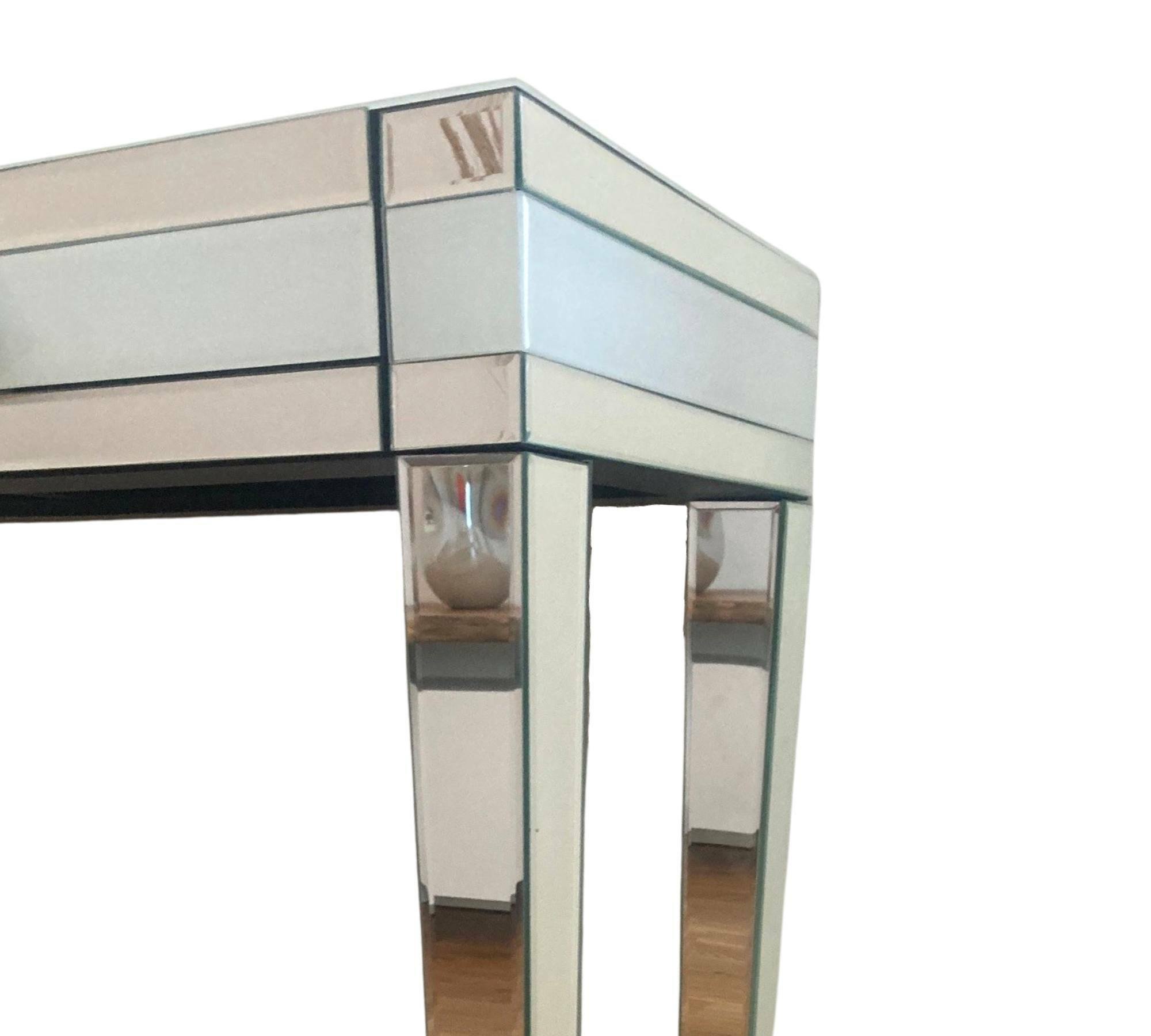 Sideboard Verspiegelt Glas Weiß 3