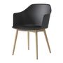 Rely HW76 Armchair Plastic Wood Black 0