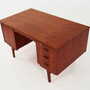 Vintage Desk Teak Wood Brown 1970s 6