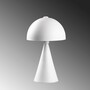 Lampada da tavolo metallo bianco 30cm 5