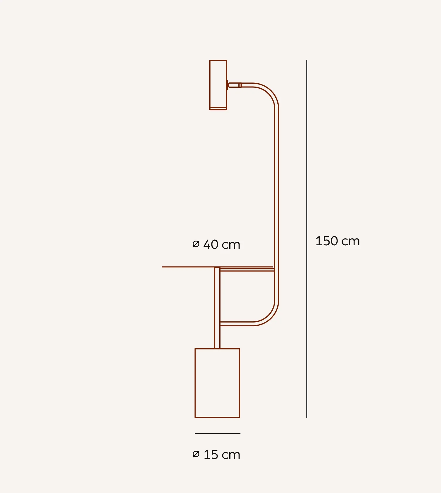 1-Flammige Stehleuchte Artemis Aluminium Stein Weiß 6