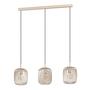 3-Flammig Pendelleuchte Romazzina Stahl Beige 3