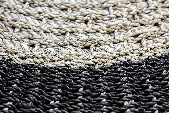 Malibu Fußmatte Raffia Seegras ø100cm 3