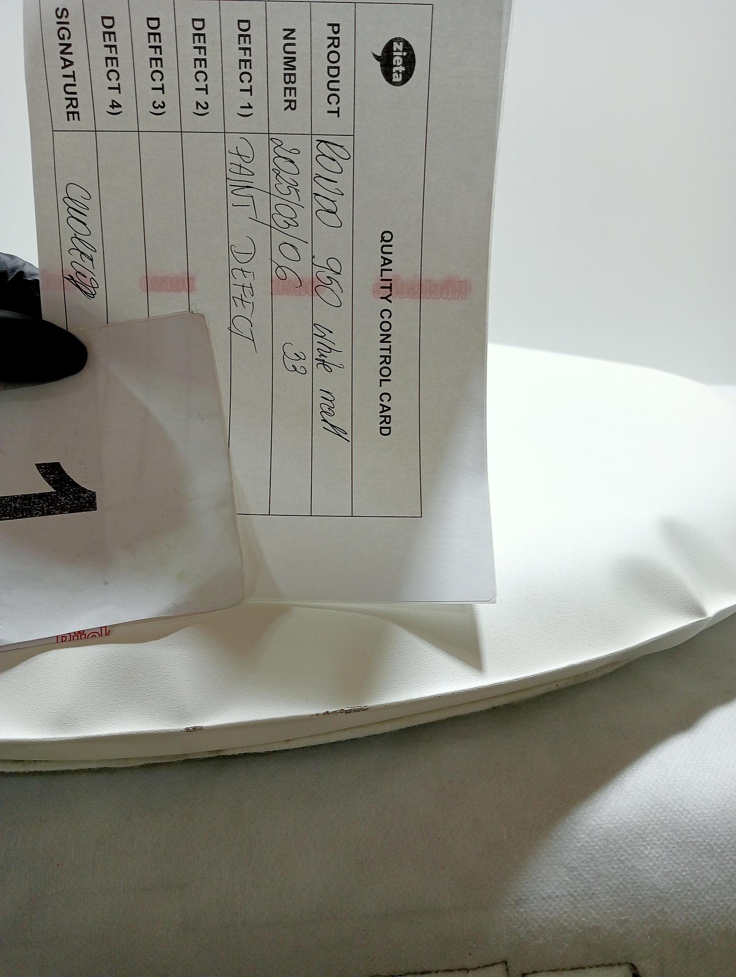 Rondo Spiegel 950  Edelstahl Candy Weiß Matt 3