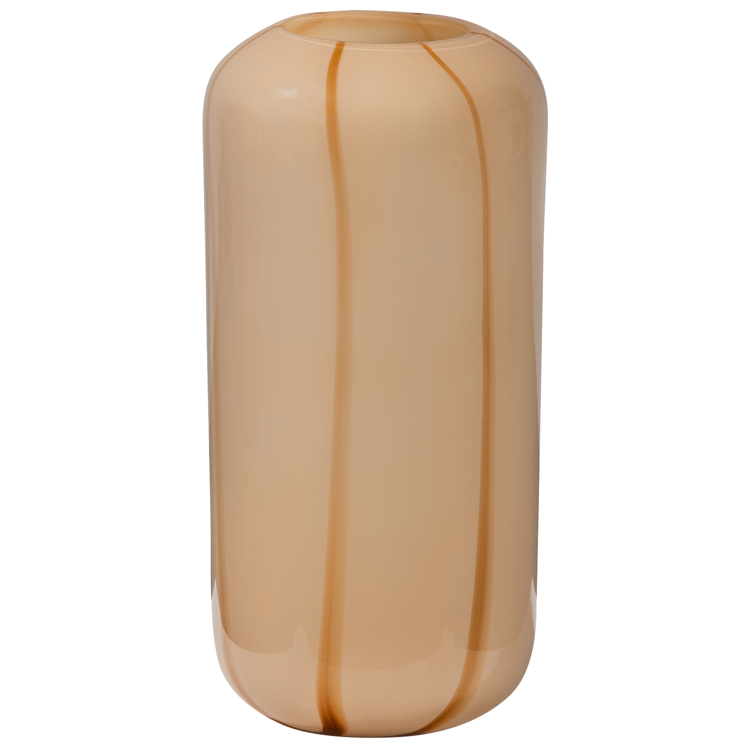 Arles Vase Glas Natur mit Streifen 3