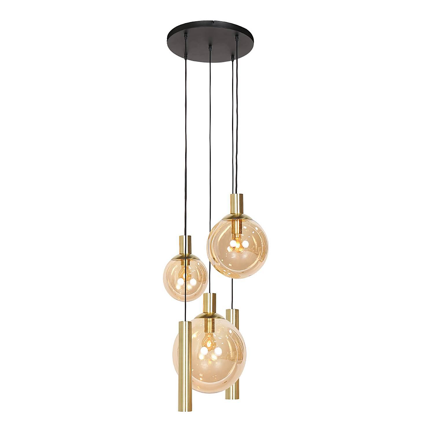 Bollique Pendelleuchte Aluminium Rauchglas 5-flammig 3