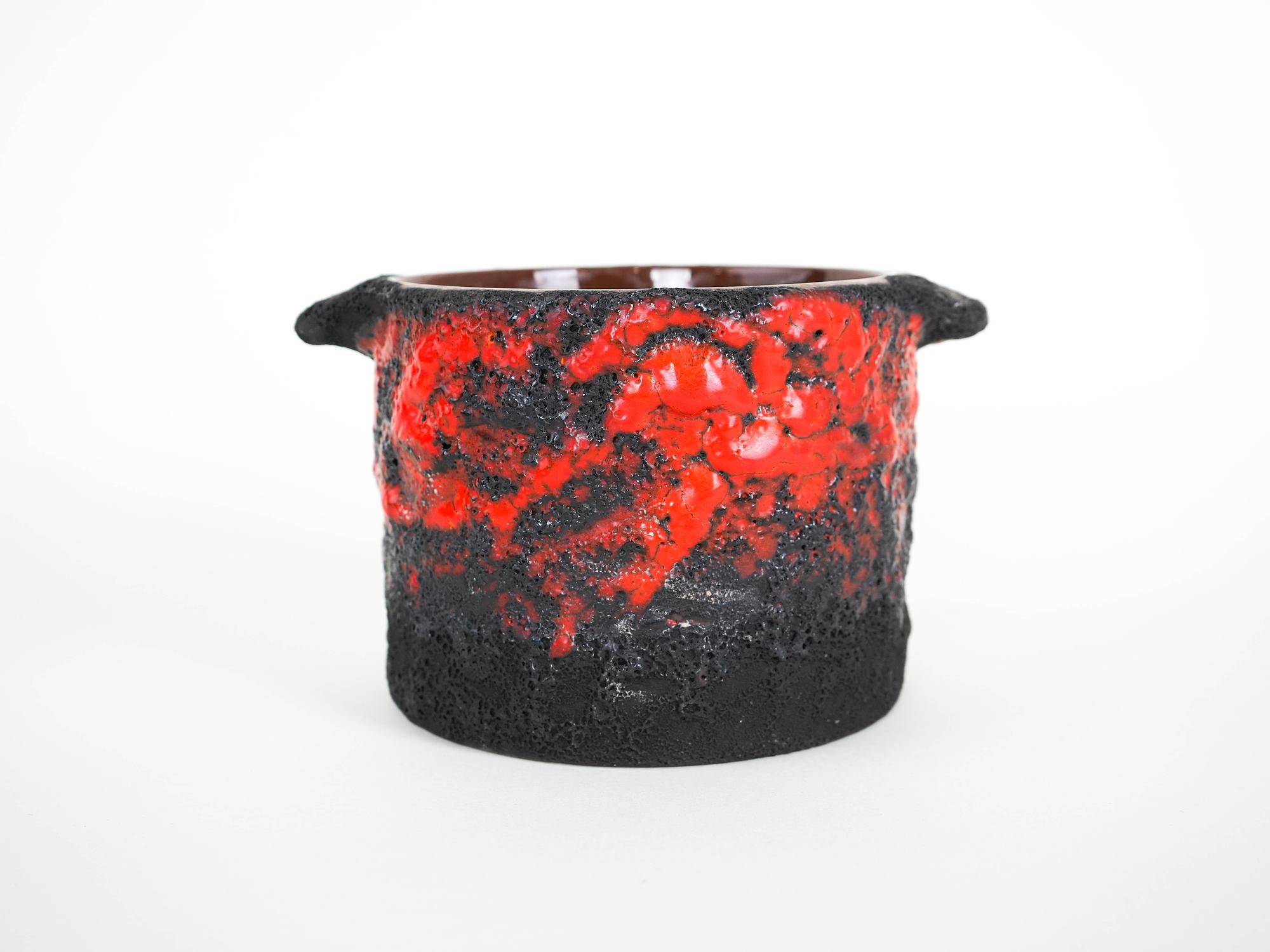 Ceramic vase Fat Lava 1960s 4