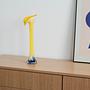 Vase Muranoglas Gelb 1970er Jahre 1