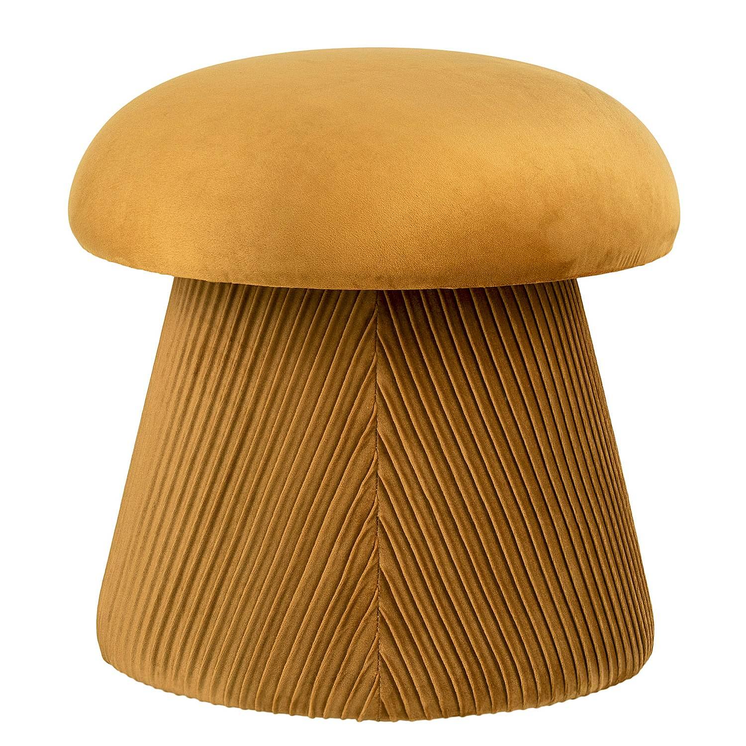 Pouf Hampton Samt Ockergelb 3