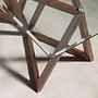 Dining table Glass Brown 4