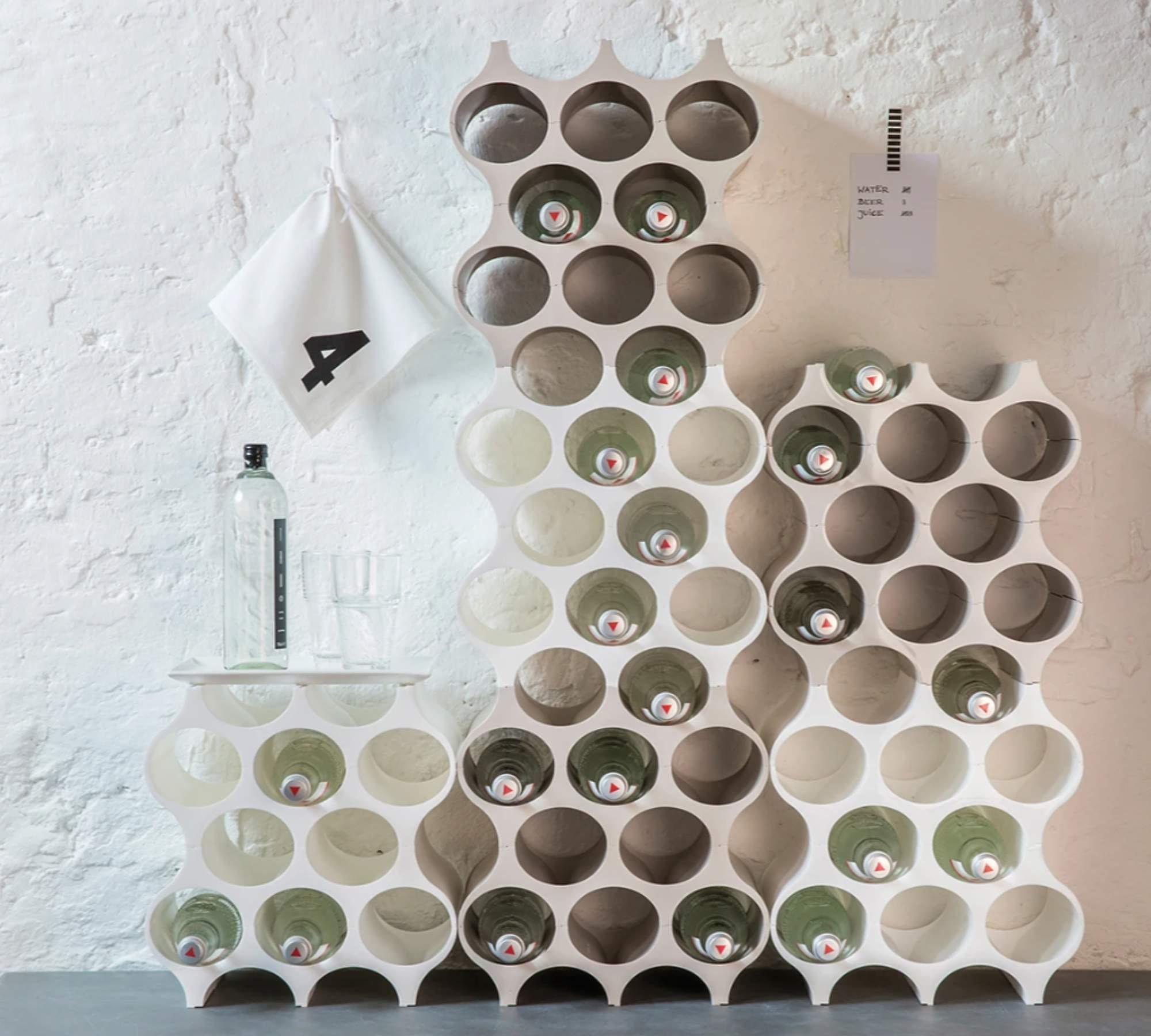 Weinregal Kunststoff Weiß 2