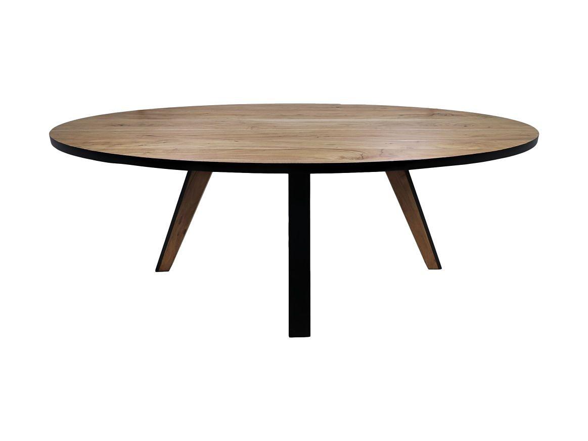 Milano Esstisch Akazienholz Metall 0