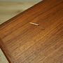 Teak desk wood veneer 1970s  10
