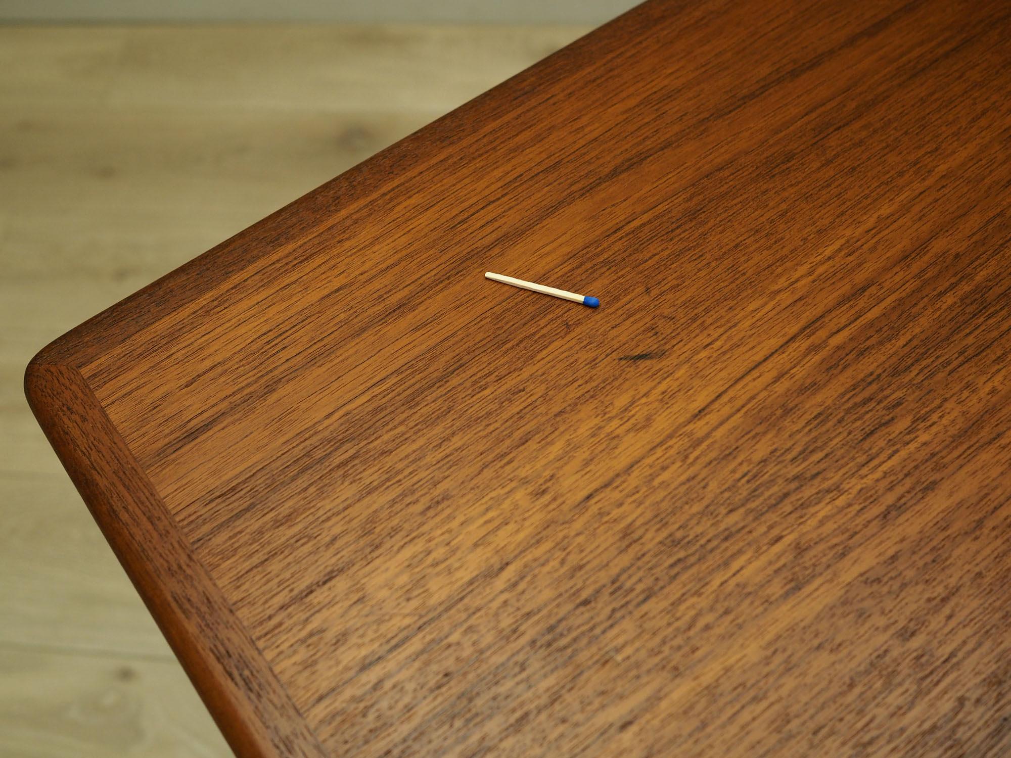 Teak desk wood veneer 1970s  10