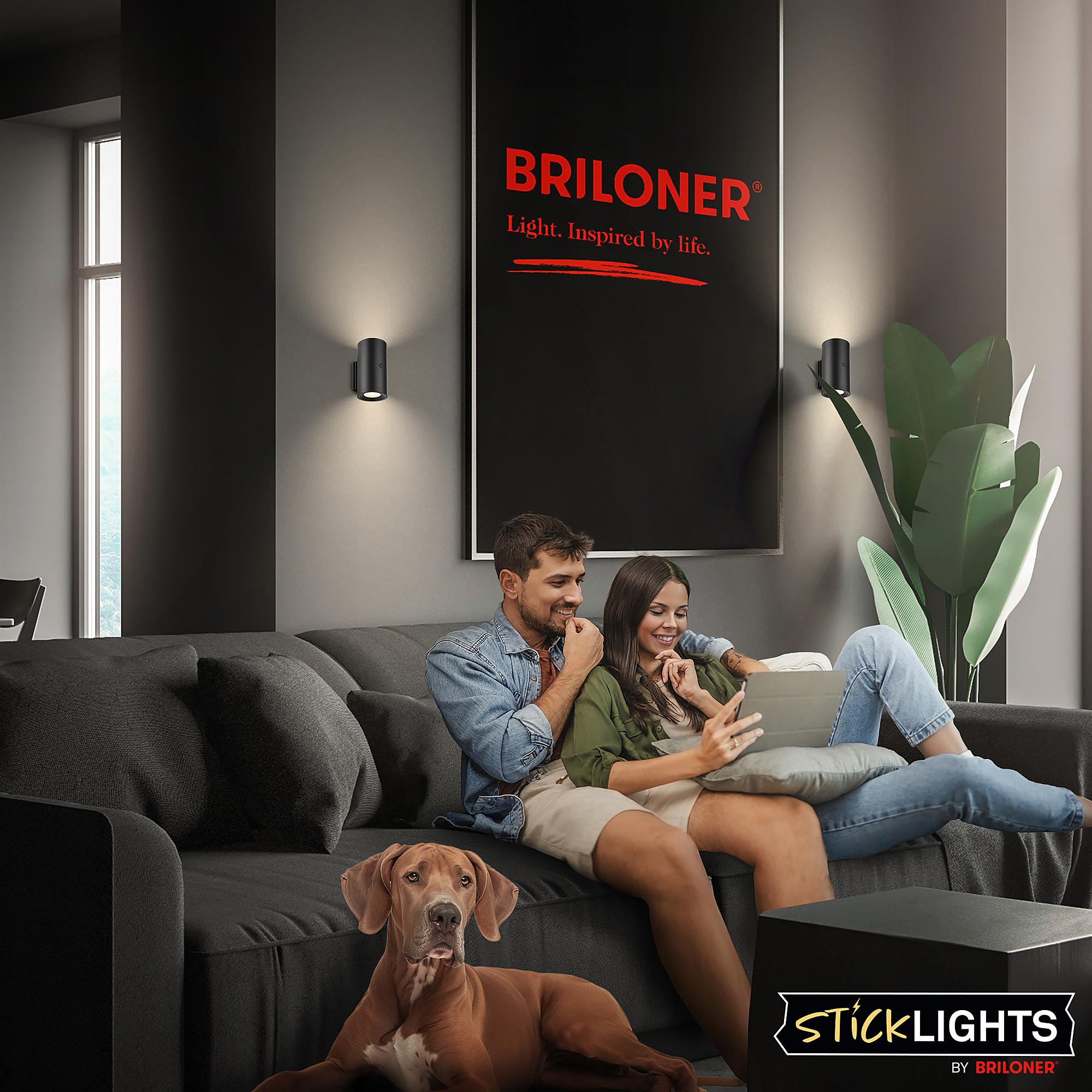 Misy LED-Wandleuchte Polypropylen Schwarz 2