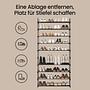 Hendren II Shoe Rack Metal Black 206 cm 3