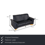 Paradise Sofa 2-Sitzer Leder Dunkelblau 1