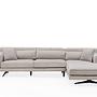 Modernes Sofa Récamiere Rechts Beige 2