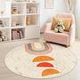 Circular pattern children's rug Multicolored Ø120cm 2