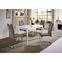 La Paz Cantilever Chair Set of 2 Faux Leather Brown 2
