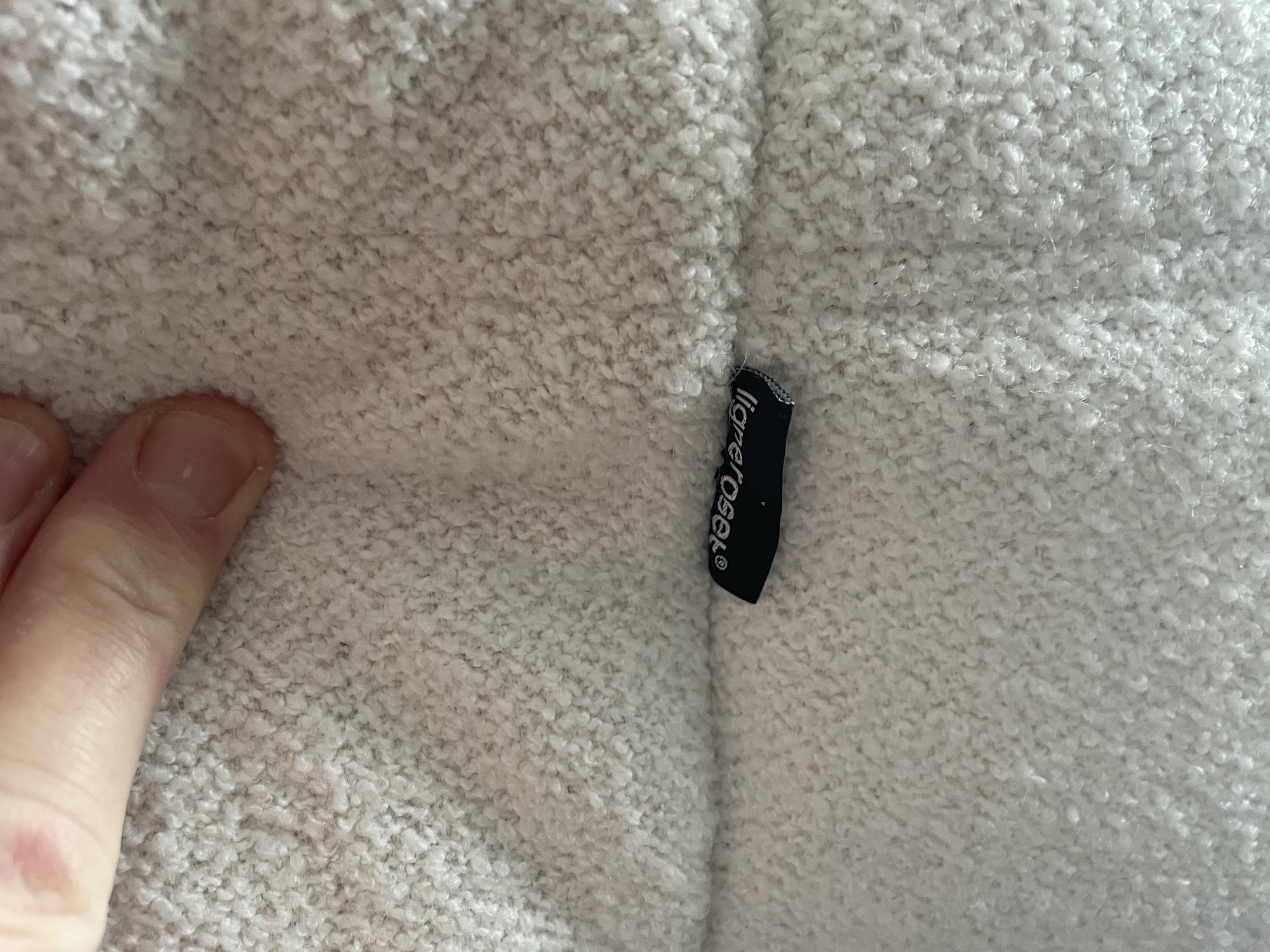Togo Sofa 2-Sitzer Wolle Weiß 5