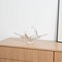 Space Age Glassplatte Transparent 1960er Jahre 1