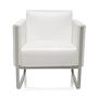 ARUBA Armchair Faux leather White 0