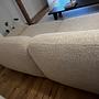 Sofa 3 Sitzer Bouclé Creme  2