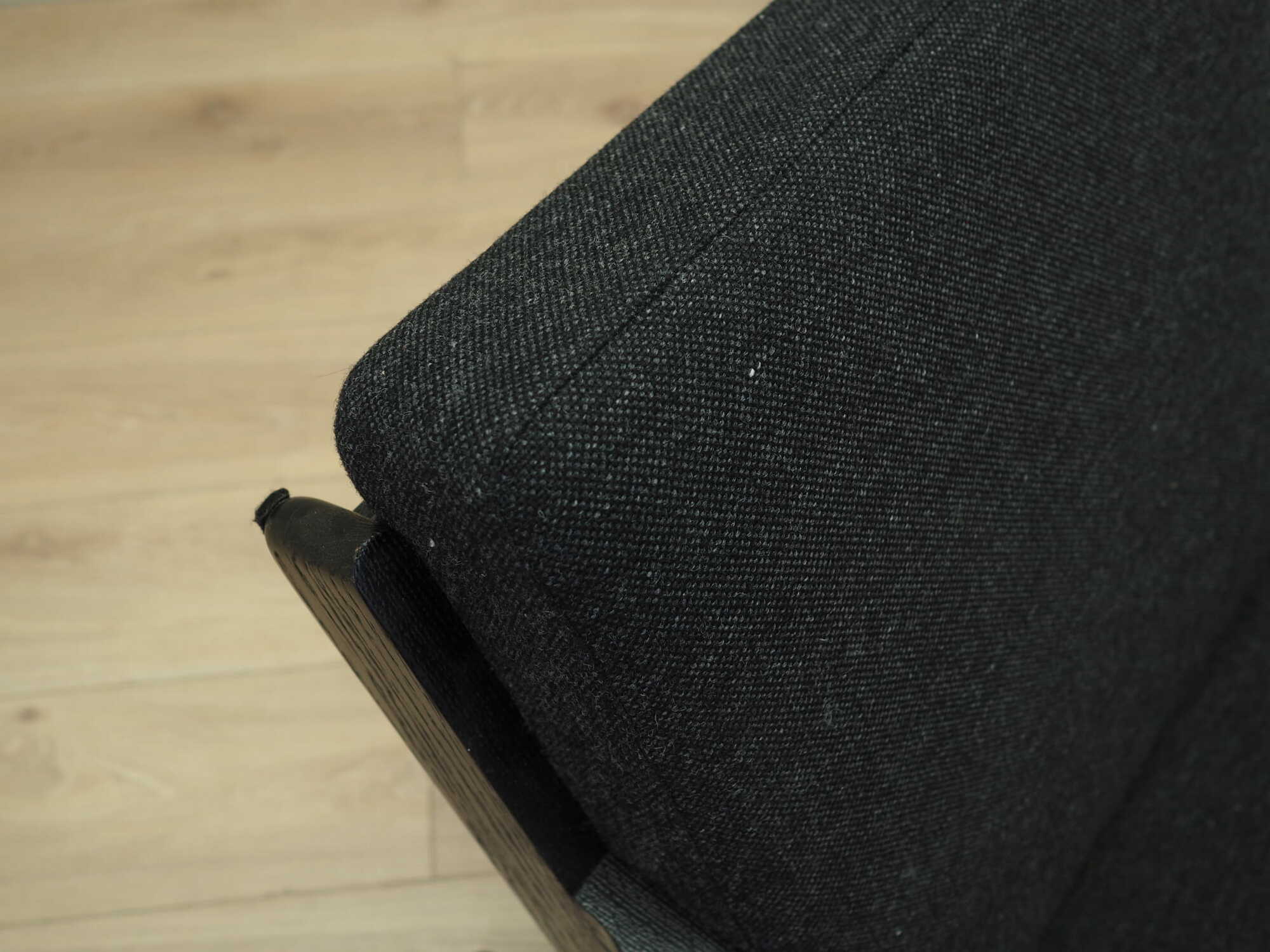 Sofa Textile Wood Black 1960s 7