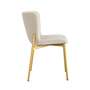 2x Dining chair velvet iron cream 2