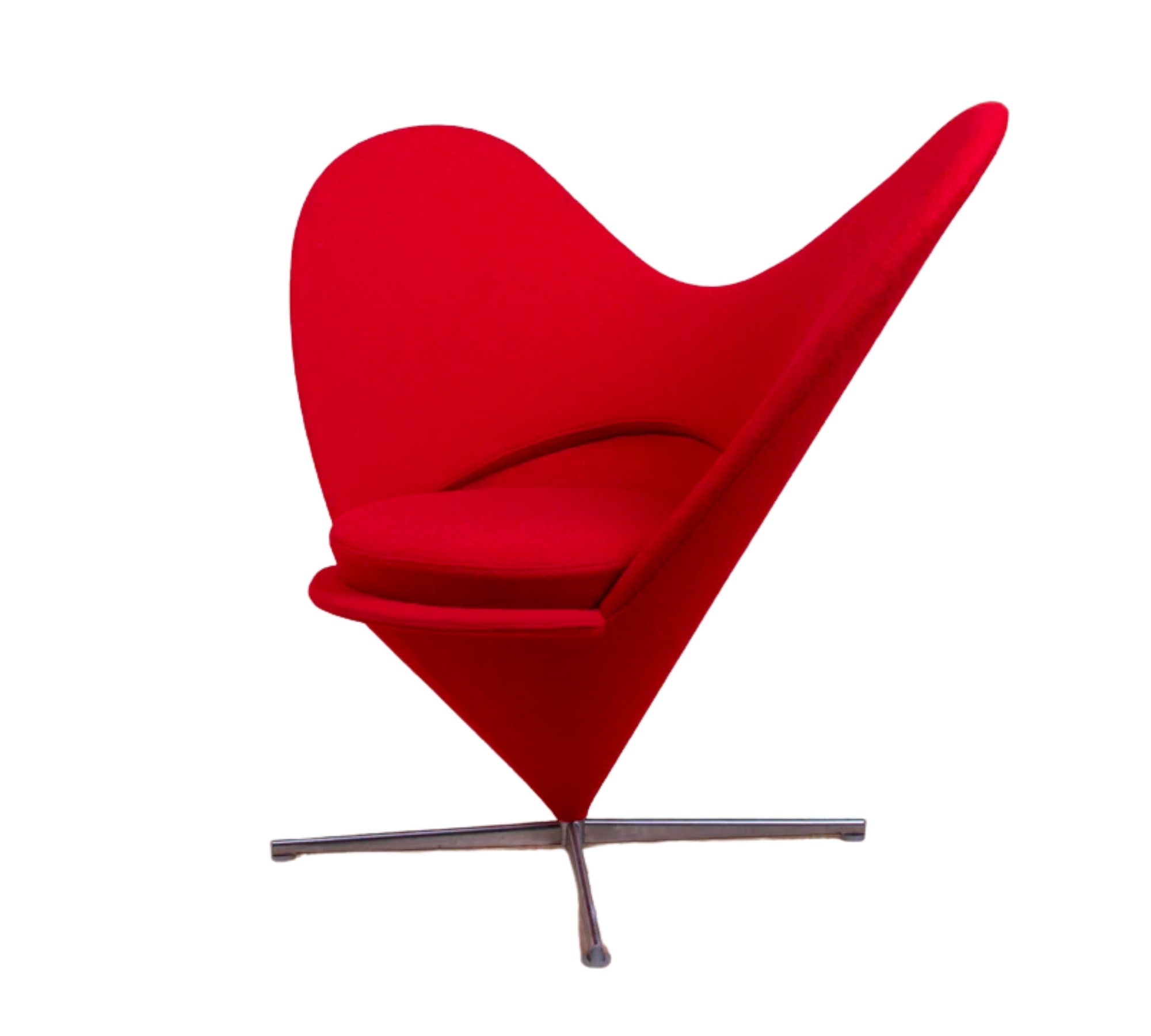 Heart Cone Chair von Verner Panton Rot 1