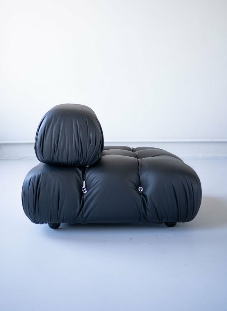 Vintage Mario Bellini Modulares Camaleonda Sofa Schwarz 2