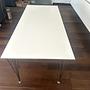 Rectangular Table Engineered Wood White 0