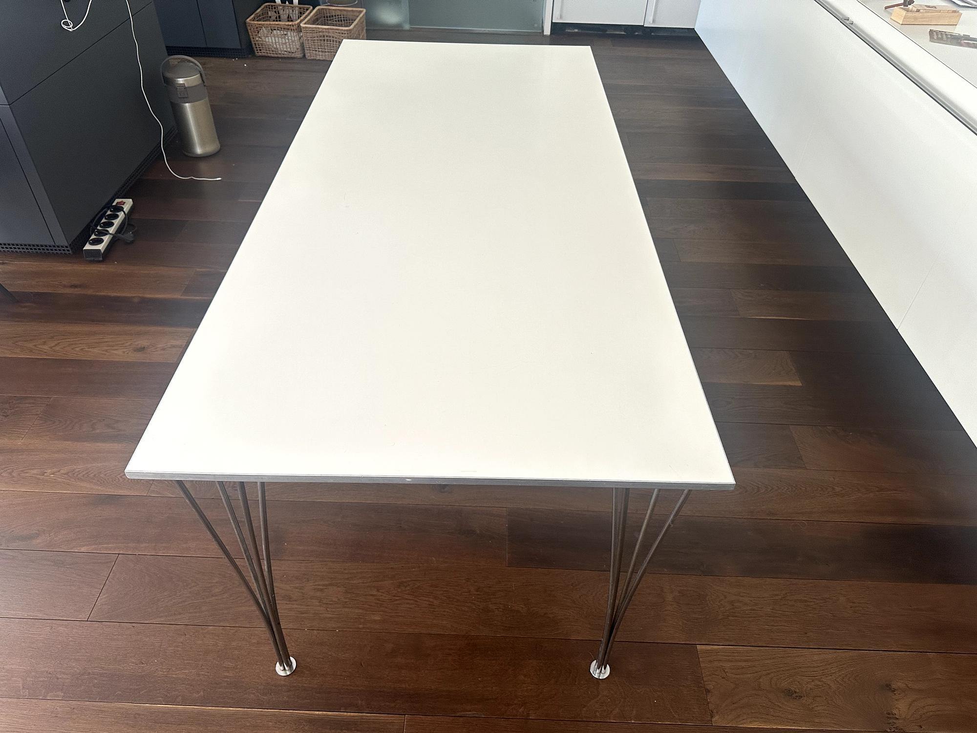Rectangular Table Engineered Wood White 0