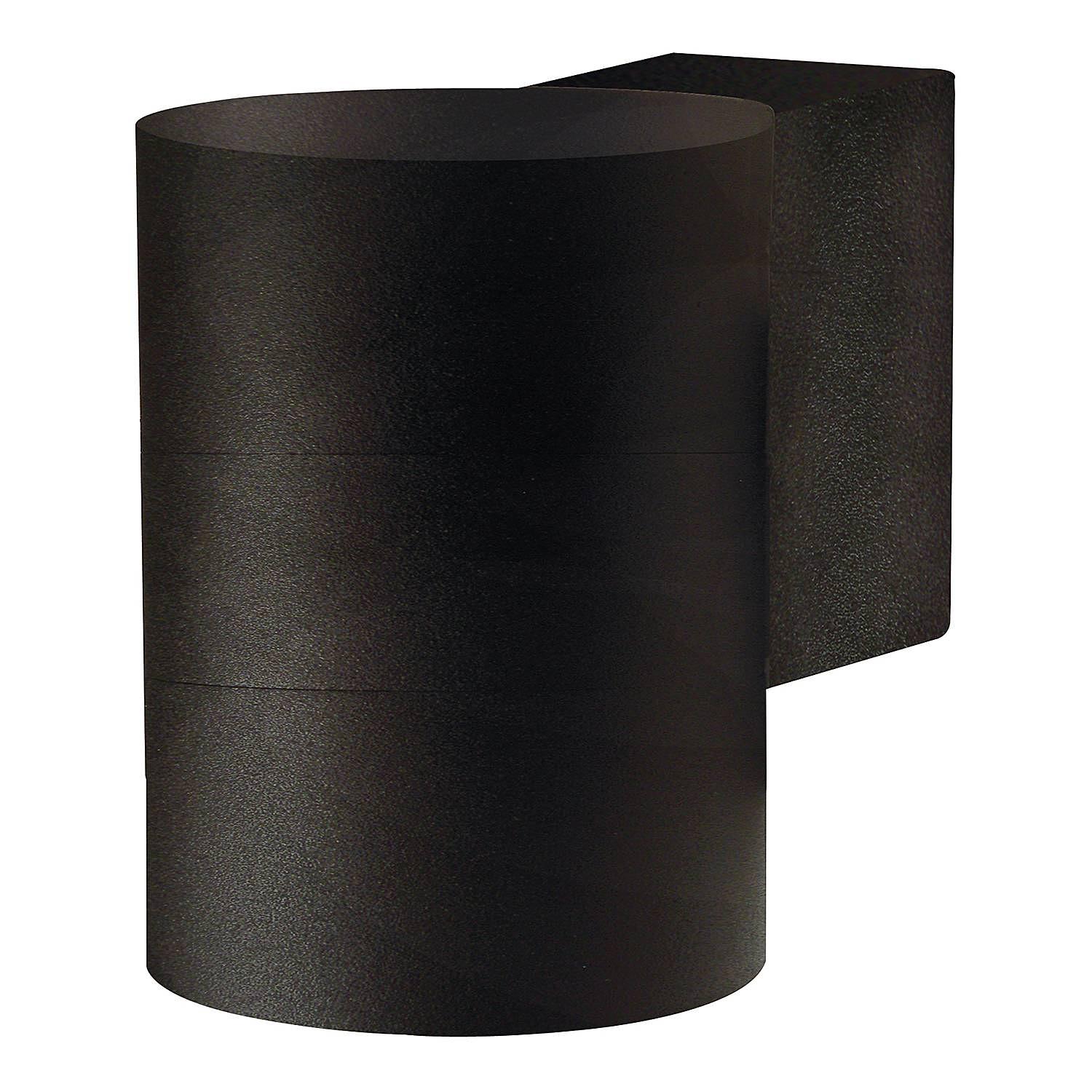 Wandleuchte Tin Maxi Double Aluminium Schwarz 0