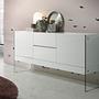 Sideboard in vetro bianco 1