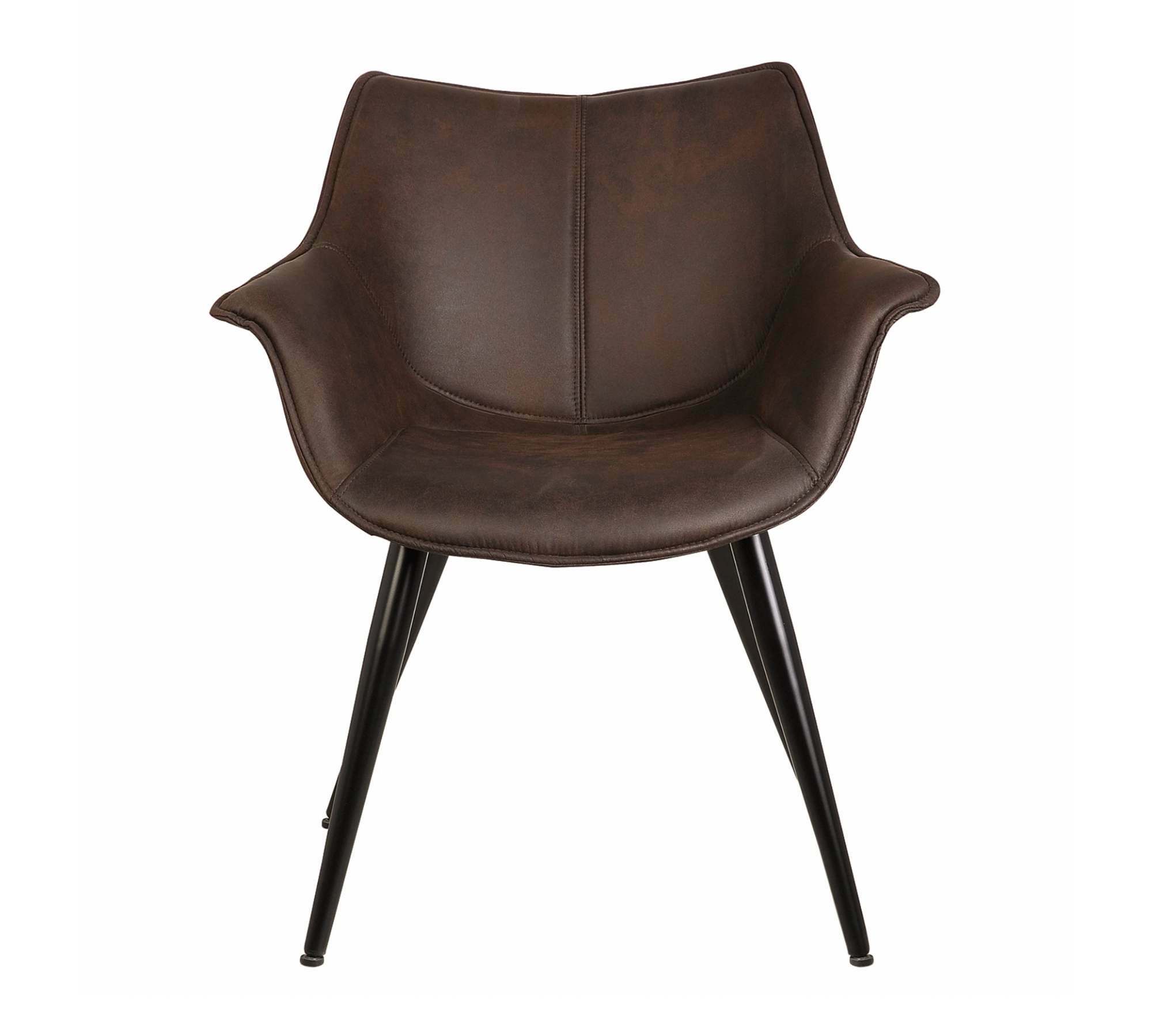 Armchair Microfiber Brown Black 0