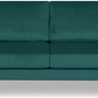 Portobello Sofa 2-Sitzer Samt Metall Petrol 1