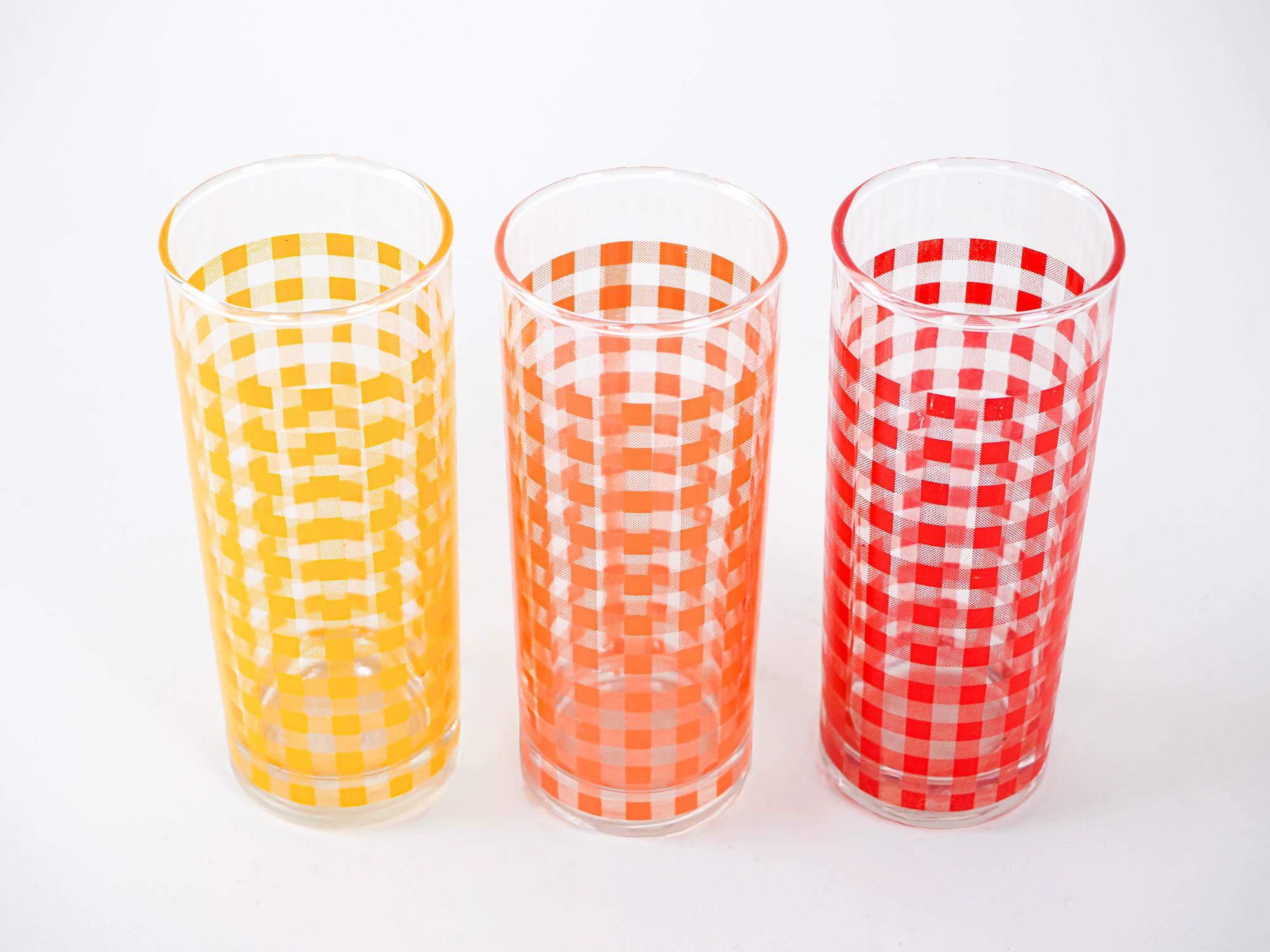 Dreier-Set Gläser 1970er Jahre 3