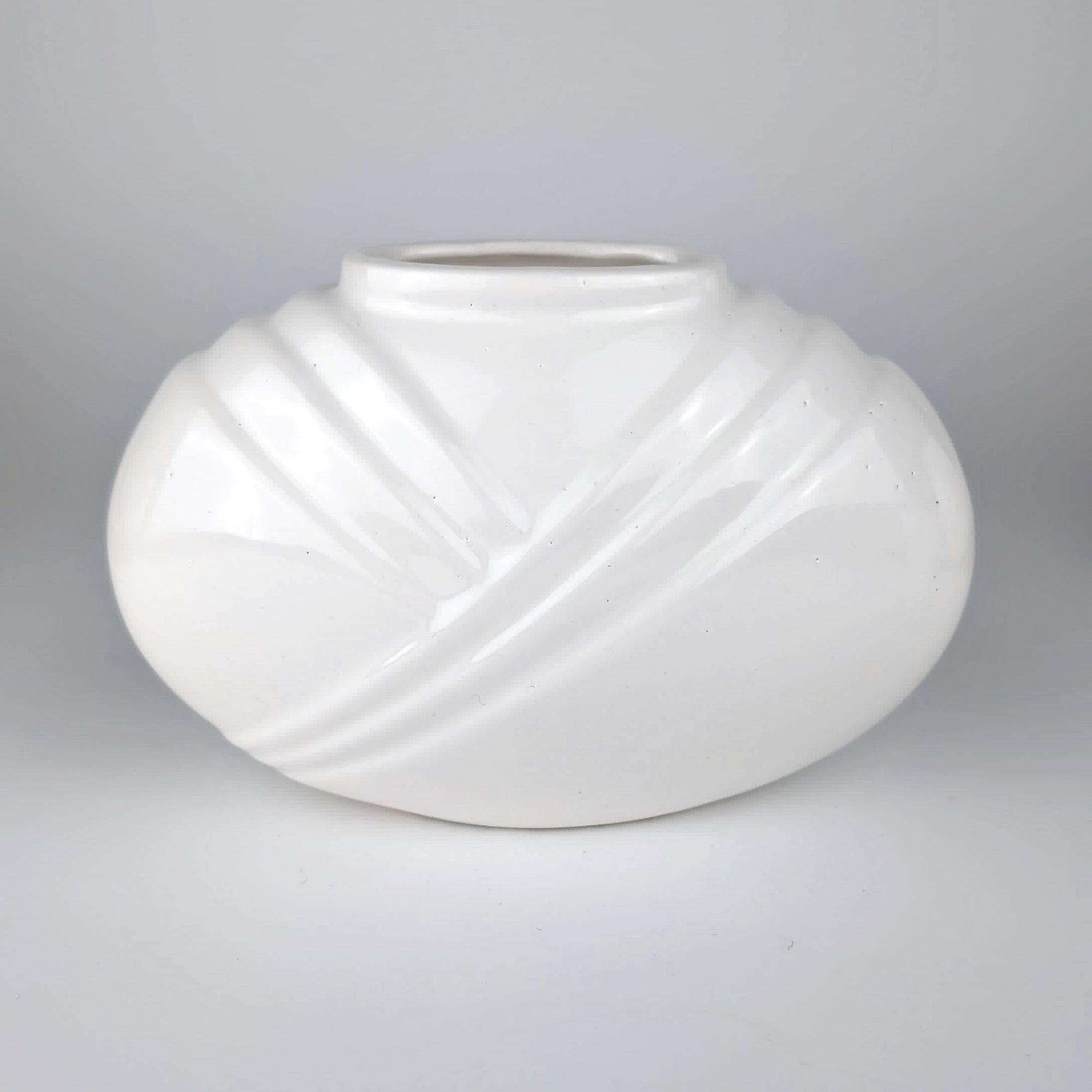 4x Vintage Art Deco Vase Keramik 1980er Jahre 3