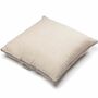 Großes Kissen aus Naturleinen mit Füllung Weiß 65 x 65cm 1