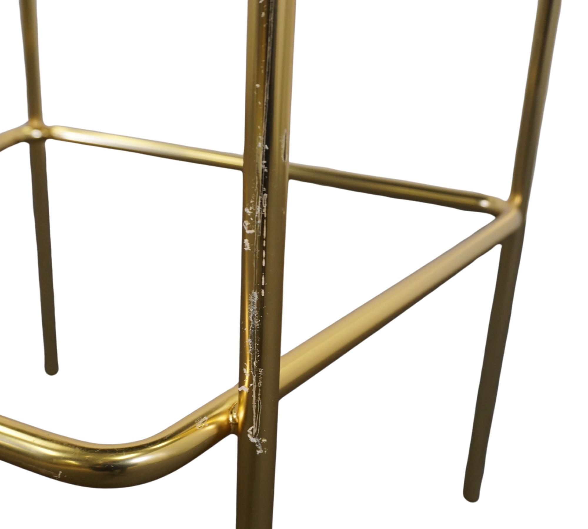 Series 430 Bar Stool Brass Beige 4