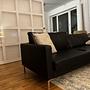 3-Sitzer Sofa Leder Schwarz 2