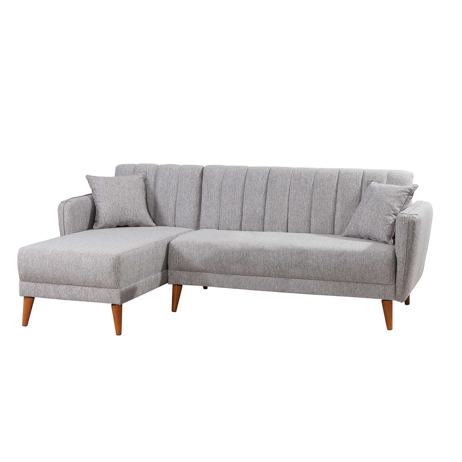 Aqua Corner Schlafsofa Links Grau 5