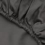 Fitted sheet cotton anthracite 100cm x 200cm 0