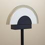 Stehlampe Metall Glas 1970er Jahre 4