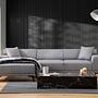 Petra L Corner Sofa Light Grey 3
