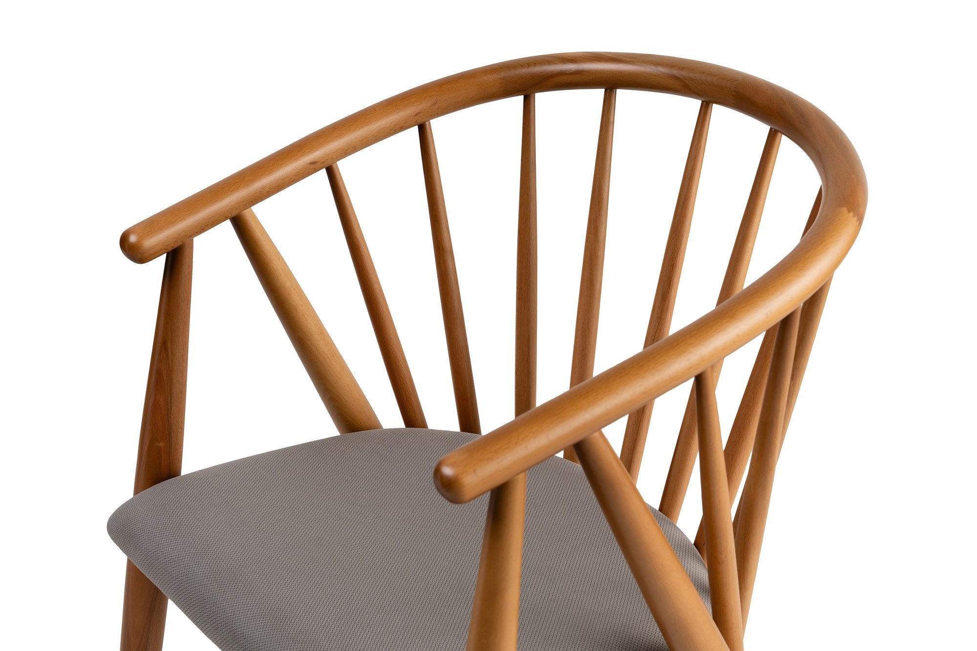 Doris Armchair Wood Veneer Grey 6