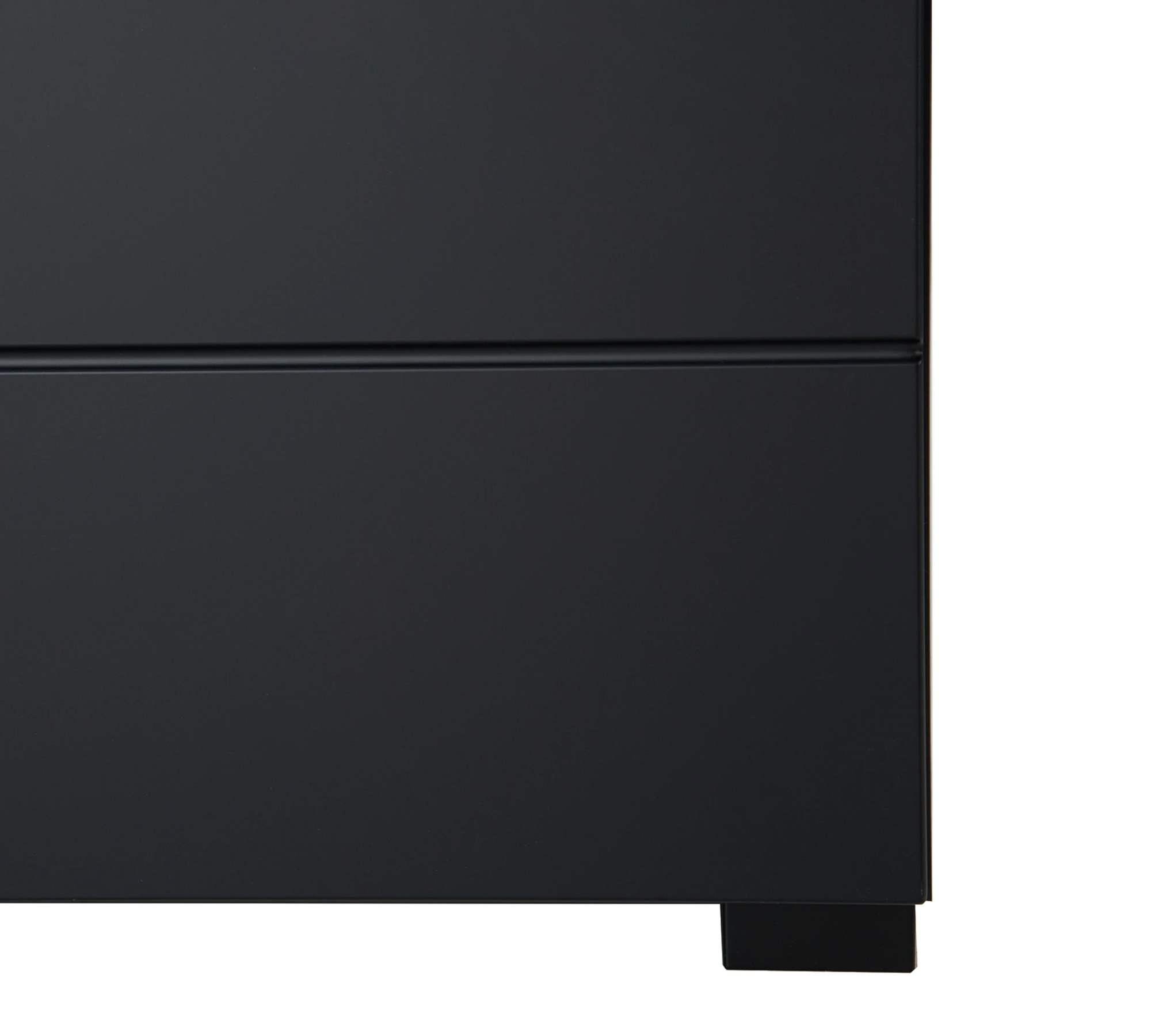 Washbasin cabinet wood black 7
