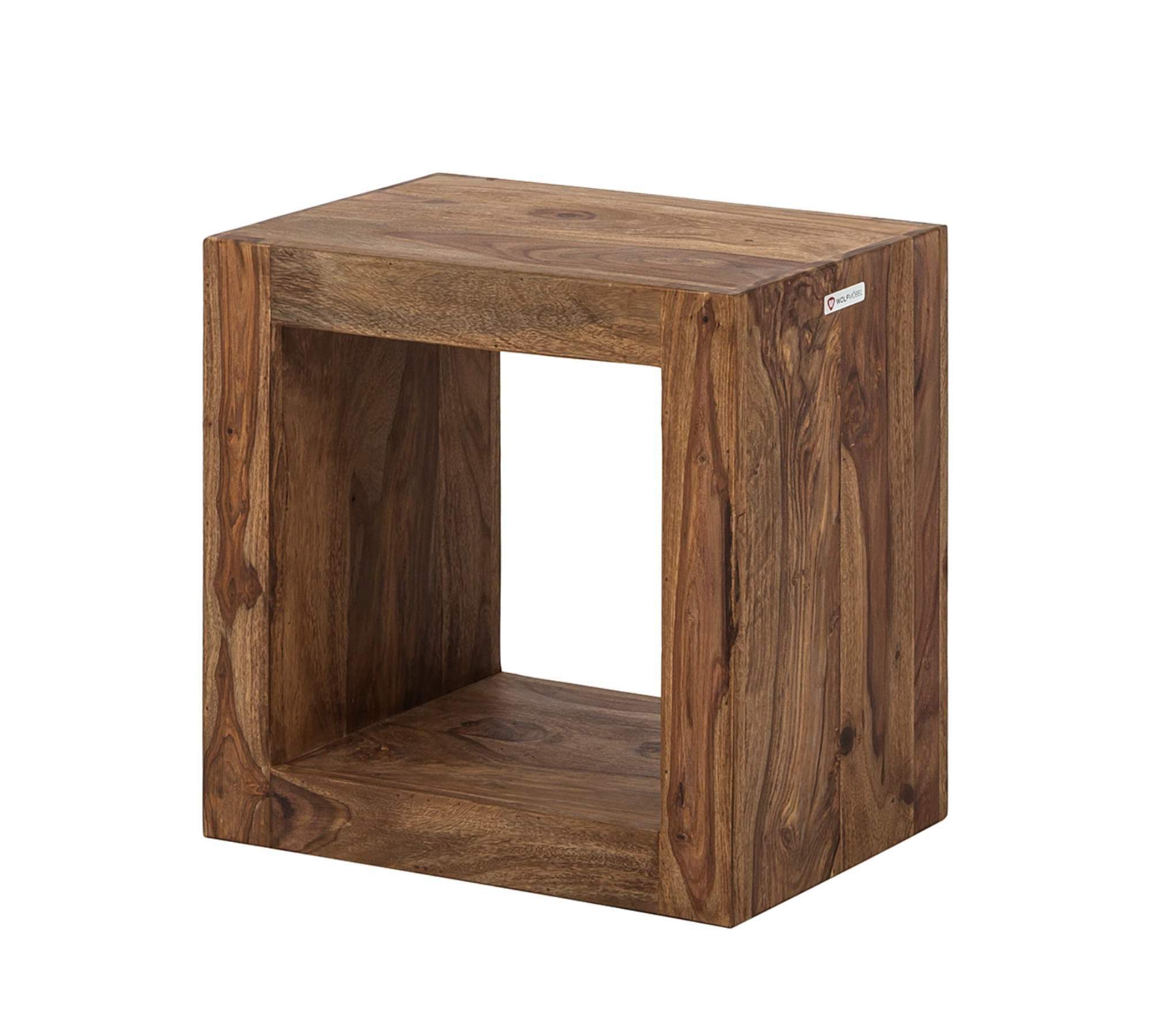 Beistelltisch Massivholz Dunkelbraun 0
